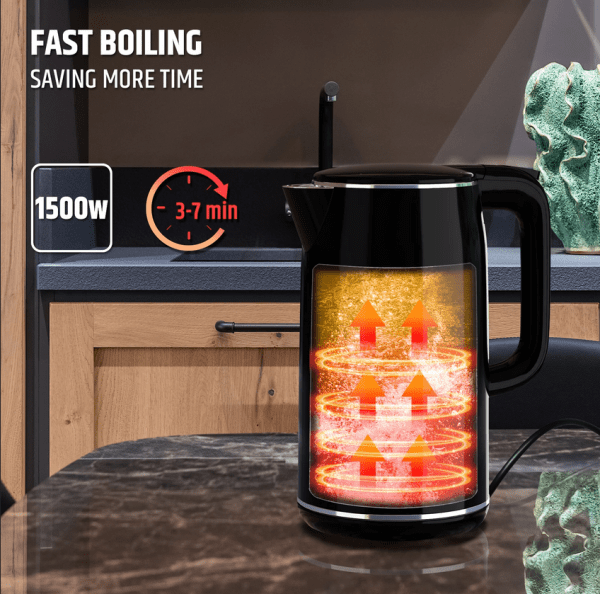 Premio Electric Digital Kettle PDK17A - 1.7L, Piano Black - Image 6
